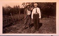 Alphonse and Mary Cheray dressed as hobos for Halloween